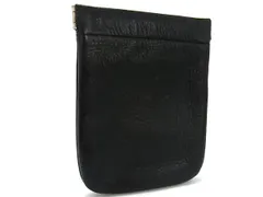 ■美品■ agnes b. アニエスベー レザー ポーチ マルチケース 小物入れ レディース メンズ ブラック系 DG8378