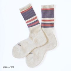 ANONYMOUSISM アノニマスイズム ゴーヘンプ GOHEMP ランダムラインパイルクルー 17511900 靴下 ヘンプソックス ラインソックス 麻 ユニセックス レディース メンズ 新品 国内正規品 日本製 【サイズ / 25-27cm】