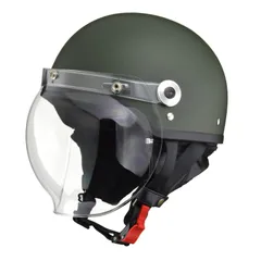 BSA SJH ヘルメットレトロ くすみグリーン×ホワイト バブル