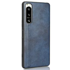Xperia 5 IV ケース SO-54C SOG09 A204SO エクスペリア5 マーク4 レザー 薄型 ソフト ケース 【Color】 ネイビーのサムネイル