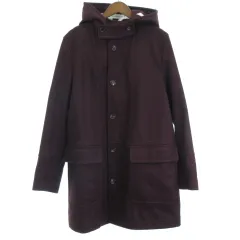 マルニ MARNI カシミヤ混 フーディメルトンコート 止水テープ Pコート ピーコート ボルドー バーガンディ 46 M位のサムネイル