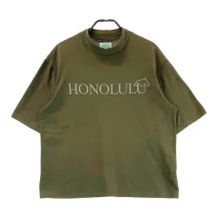 サイズ：XL SALVAGE PUBLIC サルベージパブリック  ハイネック 半袖Tシャツ HONOLULU  カーキ系 [240101436878] ゴルフウェア メンズ ストスト サイズ：XL SALVAGE PUBLIC サルベージパブリック ハイネック