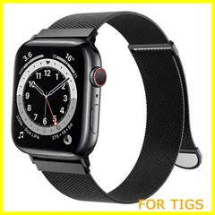 【人気商品】[CAERMA] コンパチブル Apple Watch バンド アップルウォッチ バンド 41mm 40mm 38mm 49mm 45mm 44mm 42mm 男女兼用 Apple Watch ベルトステンレス留め金製 長さ調節 強力な磁 通気 メ