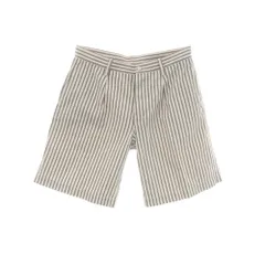 【中古】サイ Scye コットン ストライプ ショートパンツ アイボリーxダークダルブルー【サイズ38】【メンズ】のサムネイル