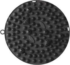 Wawalag 柔道整復師推薦 つぼリズム 足ツボマット 足つぼマット 指圧ボード 足裏マッサージ パッド 円形 足踏み 青竹踏み 健康グッズ プレゼント(ブラック)