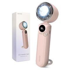 即納：Excitech ハンディファン フロア扇風機 携帯扇風機 手持ち扇風機 首掛け 静音 超軽量 ギフト 【瞬間冷却プレート×100段階風量調節】 1