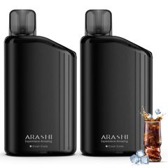 電子タバコ 使い捨て ベイプ メンソール 32,000回吸引可能 禁煙パイポ vape シーシャ 持ち運び 爆煙 水蒸気タバコ ニコチン タール無し 禁煙グッズ ARASHI アイスミント+アイスコーラ