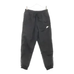 NIKE (ナイキ) ワンポイントロゴ刺繍ナイロントラックロングパンツ ブラック DD5220-010