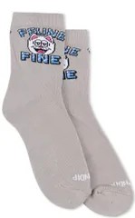 Ripndip Feline Fine Mid Socks Charcoal 靴下 ソックス 送料無料のサムネイル