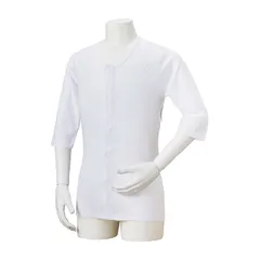 ソフラ肌着ライト(男女兼用)7分袖 七分袖 介護用下着 24-6937-05 竹虎 104153(Mサイズ)