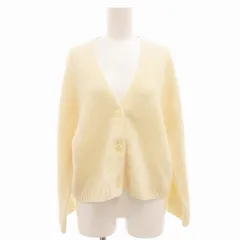 B&Y ユナイテッドアローズ BEAUTY&YOUTH ビューティー&ユース ウール カシミヤ混 ワイドVネックニットカーディガン 長袖 白 ホワイト アイボリー /AE