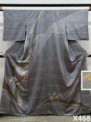 斉藤三才 落款入 付け下げ 三才鳥 紋意匠 正絹 A146 - メルカリ