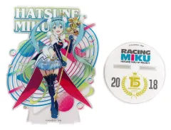 【中古】アクリルスタンド・アクリルパネル 初音ミク レーシングver.(2018) アクリルスタンド 「HATSUNE MIKU GT PROJECT 15th ANNIVERSARY!くじ」 A賞
