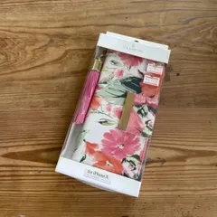 iPhoneXS/X ケース カバー OILSHOCK DESIGNS Floral 花柄 タッセル付き