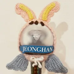 カラット棒ペンライトカバー　light stick　編み物　SEVENTEEN トラム　天使　ジョンハン