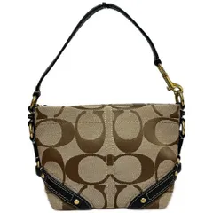 COACH コーチ ハンドバッグ ショルダーバッグ ワンショルダー ミニバッグ シグネチャー レザー 40347 ブラック ブラウン