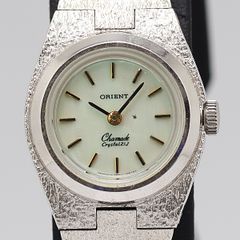 デッドストック級 稼働 美品 オリエント 1120-39100 シェル文字盤 手巻 レディース腕時計 2000000 NSK ABC16181 KTU