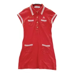 サイズ：M LE COQ GOLF ルコックゴルフ  半袖 ワンピース  レッド系 [240101487826] ゴルフウェア レディース ストスト