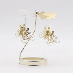 ☆ サイクリング ☆ ロータリーキャンドルホルダー pmychold03 キャンドルホルダー 回転式 ろうそく キャンドルスタンド キャンドル ろうそく立て キャンドル立て まわる 回る 回転 ロウソク 蝋燭 北欧 癒し 高級感 インテリア 贈り物 ギフト