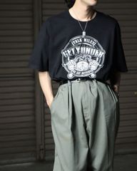 ALSTYLE GETYONDER logo print monotone oversized Tee ロゴ プリント ルーズ オーバーサイズ モノトーン クルーネック Tシャツ 黒 ブラック