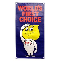 ガレージバナー 【ESSO BOY】 / エッソボーイ フラッグ 旗 タペストリー 壁掛け 屋外 アメリカン雑貨