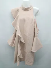 ◇ TMMAS TANGY フレアスリーブ 七分袖 ミニ丈 ワンピース サイズS ピンク系 レディース P  【1407260014317】