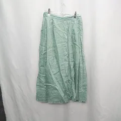 ◇ ⊂ URBAN RESEARCH ROSSO ひざ丈 フレア スカート サイズFree グリーン レディース E  【1505220014039】