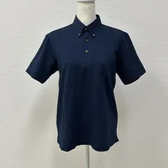 【UNITED ARROWS GREEN LABEL RELAXING】ユナイテッドアローズグリーンレーベルリラクシング　トップス　ポロシャツ　半袖　紺系　Mサイズ