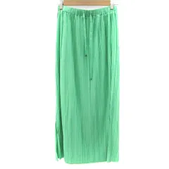 チャオパニック ティピー CIAOPANIC TYPY プリーツスカート タイトスカート ロング丈 マキシ丈 スリット ONE グリーン 緑 /YM15