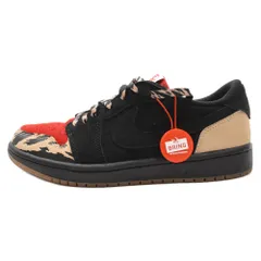 NIKE (ナイキ) ×SOLE FLY AIR JORDAN 1 LOW OG SP ソールフライ エアジョーダン1 ロースニーカーシューズ ブラック/レッド US7/25cm DN3400-001