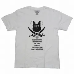 ネイバーフッド NEIGHBORHOOD MEDICOM TOY 25th ANNIVERSARY EXHIBITION ベアブリック プリント Tシャツ 半袖 トップス 白 ホワイト サイズM メンズ ☆AA★のサムネイル
