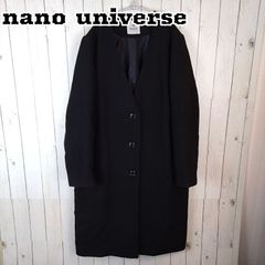 nano universe ナノユニバース ロングコート レディース ブラック