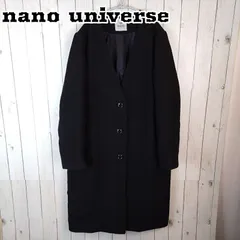 nano universe ナノユニバース ロングコート レディース ブラック
