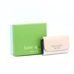 箱付き ケイトスペード ベージュ系レザー 6連 レディースキーケース 2000000 NSK OMI