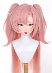 未使用 全頭マスク カツラ付 ロック付 訳あり ドールヘッド ロリータ人形 powertechnologystore_full-face