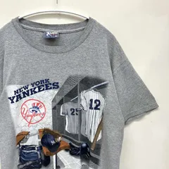 90s Lee SPORT ニューヨーク ヤンキース NEW YORK YANKEES MLB プリントT 古着Tシャツ Mサイズ RN62641 USA製