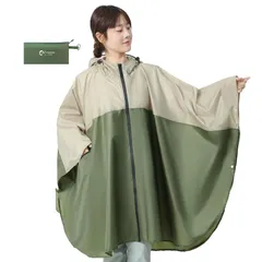 [HINOKAZE] レインコート 自転車【取り外し可能なフード・超軽量・20秒収納】レインコート レディース カッパ 自転車 レインポンチョ ロング かっぱ 雨具 通学 通勤 旅行 超防水 速乾 お洒落 かわいい 収納袋付 コンパクト 男女兼用
