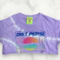 ユーズド 半袖 tシャツ 古着 HGH PEPSI 古着 紫 ダイエット ペプシ ショート丈 Tシャツ M サイズ 999 y45