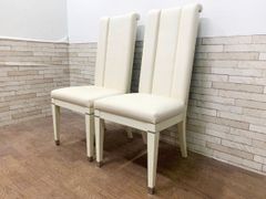 FEC29 展示品 カリモク ダイニングチェア 2脚セット 15万 オーク材