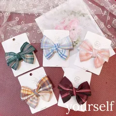 キッズ　ヘアアクセサリー　リボンヘアピン　4個セット　女の子　送料無料