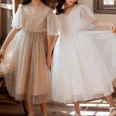 ★全4色★キッズ チュール ドレス プリンセス　ｓ-2287【0911】