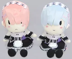 【中古】ぬいぐるみ 全2種セット デフォルメぬいぐるみXL ラム＆レム 「Re：ゼロから始める異世界生活」