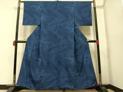 専用です❤着物リメイク　正絹絽　阿波藍伊勢型小紋　ロングブラウス 専用です❤着物リメイク 正絹絽 阿波藍伊勢型小紋 ロング