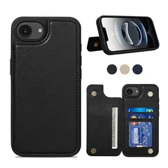 Shlybaay iPhone 16e 用 ケース 背面 手帳型 カード いPhone 16e 用 背面ケース スマホケース ICカード収納 手帳型ケース カードケース アイフォン 16e 用 アイホン 16e 用 カバー マグネット ファッション 6.1 0