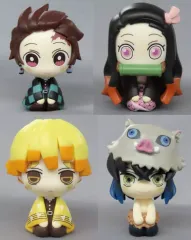 【中古】トレーディングフィギュア 全4種セット 「鬼滅の刃 インテリアミニフィギュア」