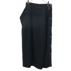 ワイズ 80s 日本製 サイドボタン ロングスカート ブラック Y's ヨウジヤマモト レディース