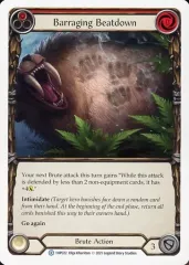 【中古】Flesh and Blood 1HP022[R]：Barraging Beatdown (1)
