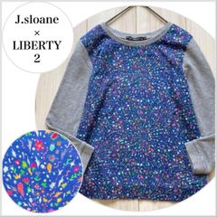 J.Sloane リバティ ヨシエ 半袖ブラウス コットン Mサイズ - メルカリ
