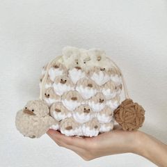 ひよこ玉巾着(くるみ)