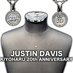 Justin Davis 清春 20周年記念 コインネックレス シルバー925 ペンダント チャーム KIYOHARU ジャスティンデイビス アクセサリー